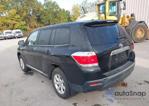 2012 Toyota Highlander z USA, uszkodzony, nr VIN 5TDZA3EH3CS019633